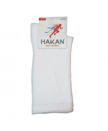 Мъжки къси чорапи рипс бяли Hakan Sport No.40-44